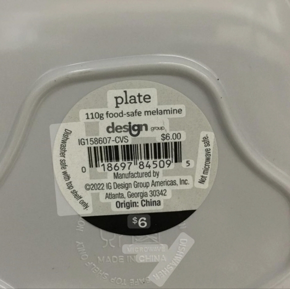 Skeleton Halloween Melamine Plate - Picture 4 of 6